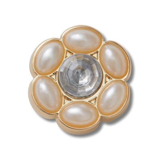 Crocs Jibbitz™ charms Tiny Silver and Pearl Flower
